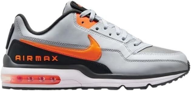 Nike Air Max Ltd, Sports activities Sneakers, Gray/Orange/Black, Air Max Sole