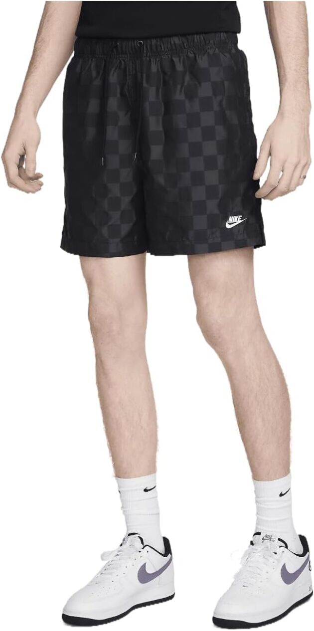 Nike Membership Males's Stream Shorts (Black/White, FN3098-010) Measurement XX-Giant