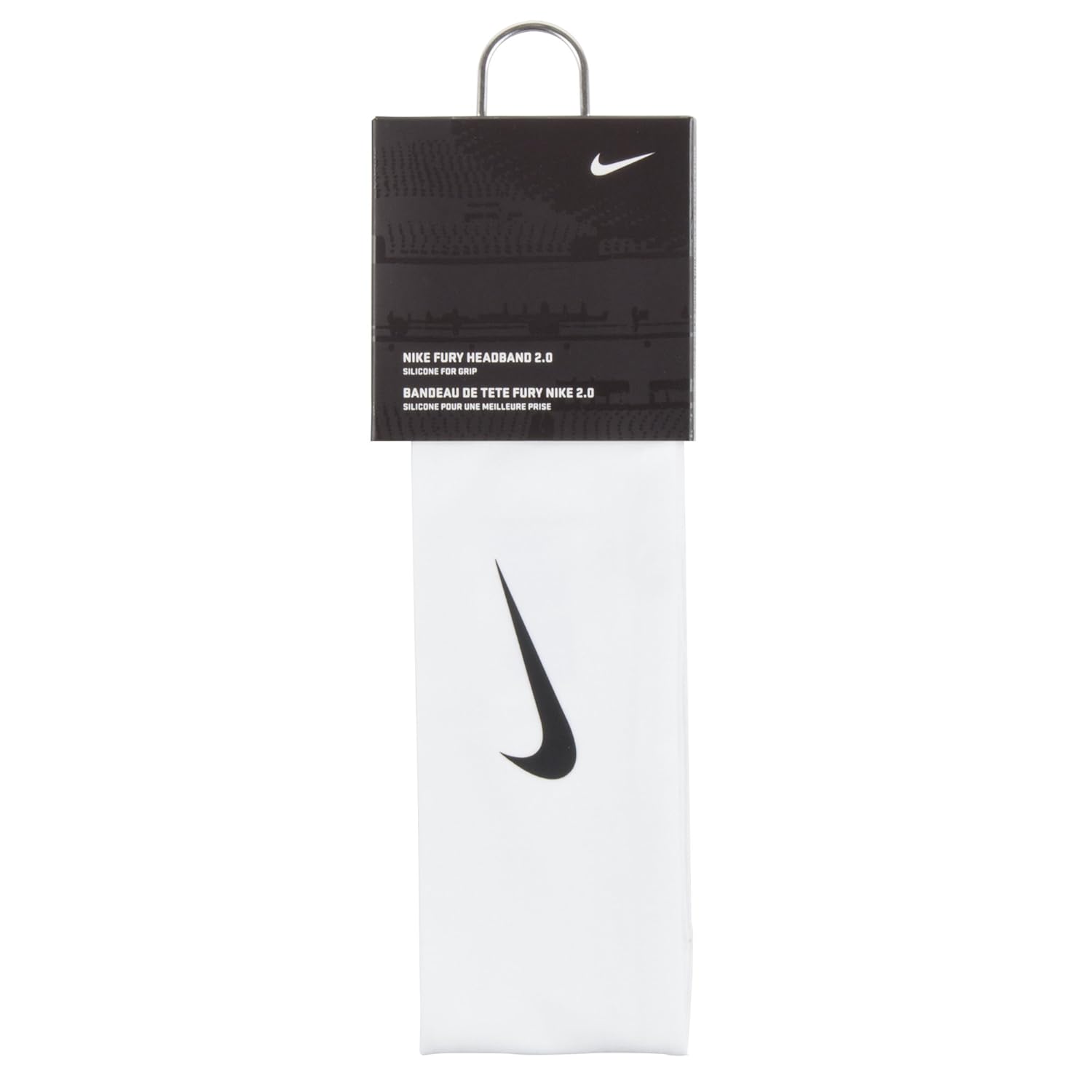 Nike Fury Headband 2.0 (OSFM,White/Black) - Image 2