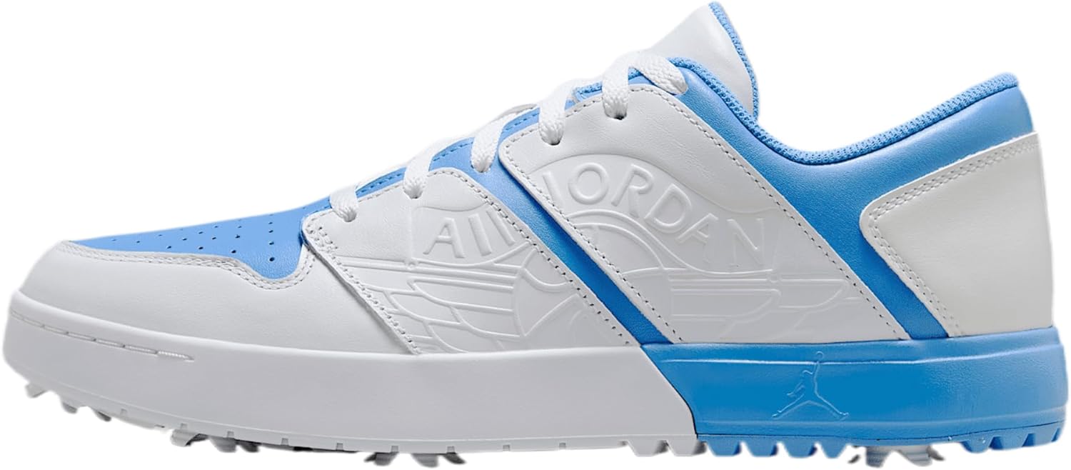 Nike Golf Air Jordan NU Retro 1 G Footwear - Black/Fortunate Inexperienced/White 002