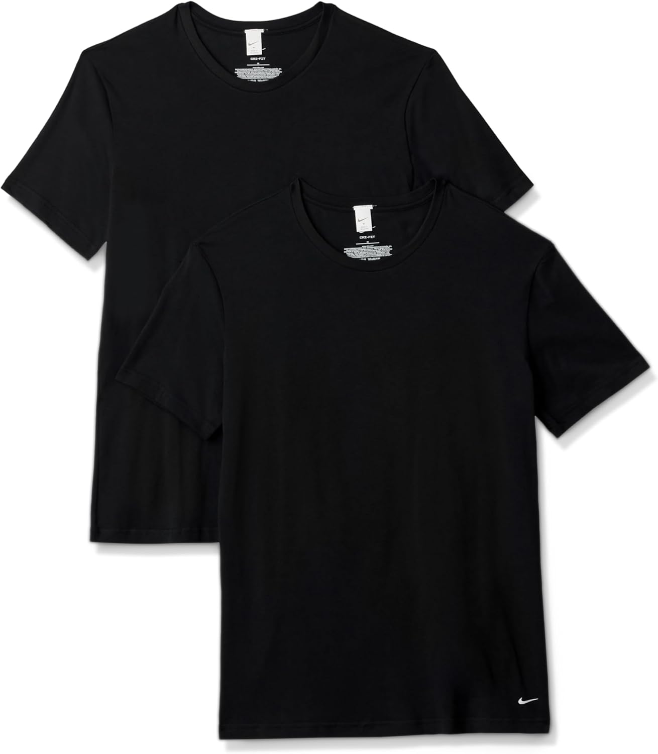 Nike Males's Cotton Stretch Crewneck Undershirts 2-Pack