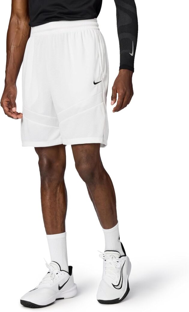 Nike Males's Icon Dri-FIT Basketball Shorts (8" Inseam)