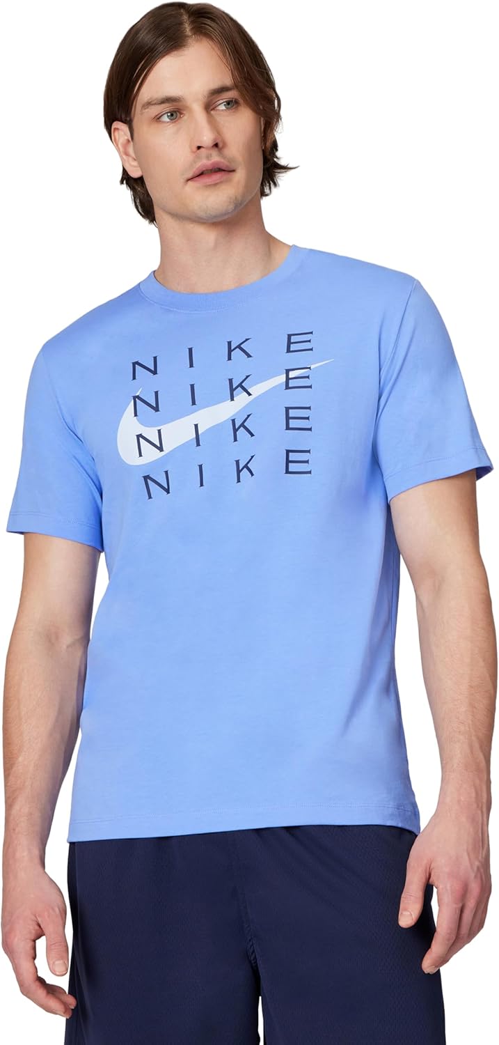 Nike Males's NSW Swoosh Nike Stack Tee