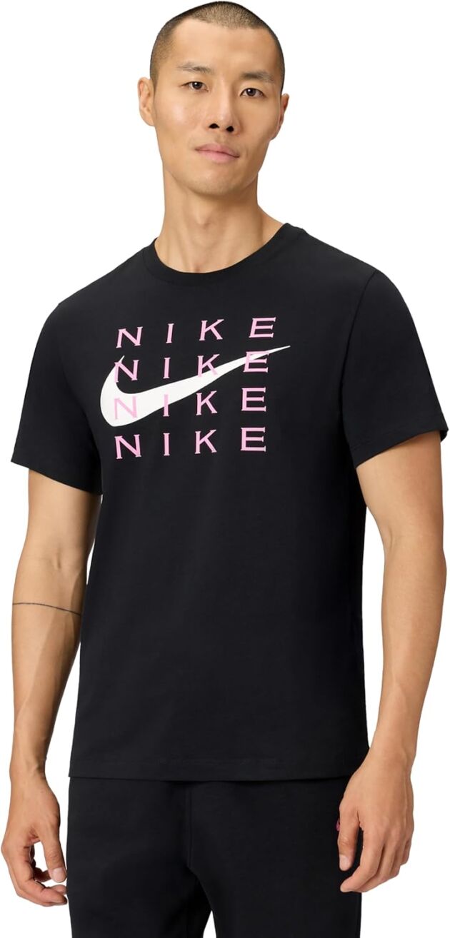Nike Mens Sportswear Membership T-Shirt (Swoosh Nike Stack)