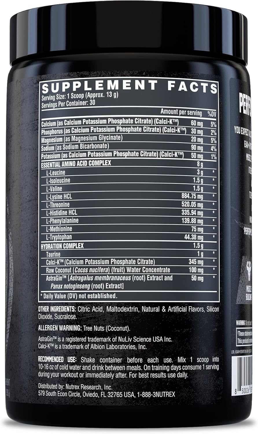 Nutrex Analysis EAA Hydration | EAAs + BCAA Powder | Muscle Restoration, Power, ... - Image 2