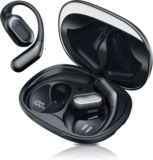 Open-Ear Bluetooth Wi-fi Earbuds: Wi-fi Headphones for Runners & Cyclists ...