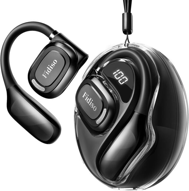 Over The Ear Earbuds, 5.4 Bluetooth Headphones Sport with LED Show,30-40H Wir...