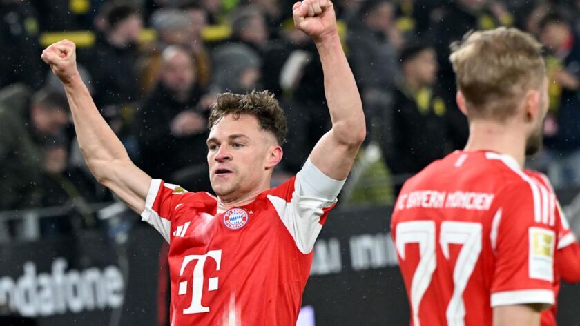 Runaway Bundesliga leader Bayern Munich hosts Gladbach as it aims for a treble