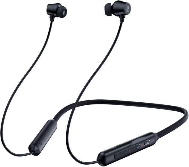 Rythflo Energetic Noise Cancelling Headphones, Wi-fi in Ear Neckband Blutooth He...