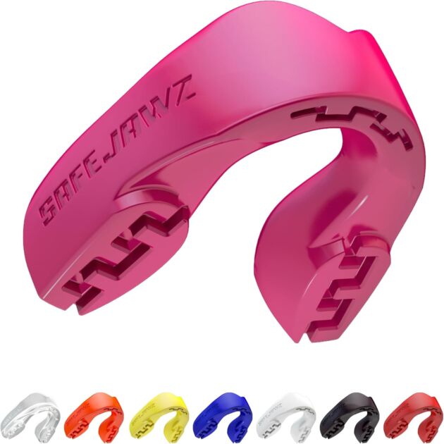 SAFEJAWZ Mouth Guard, Slim Match Mouthguard for Adults & Youth with Case, Straightforward Match...