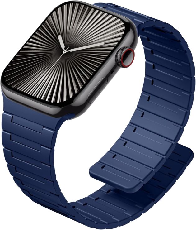 SNBLK Magnetic Watchband Suitable with Apple Look ahead to Males 44mm 45mm 46mm 49mm...