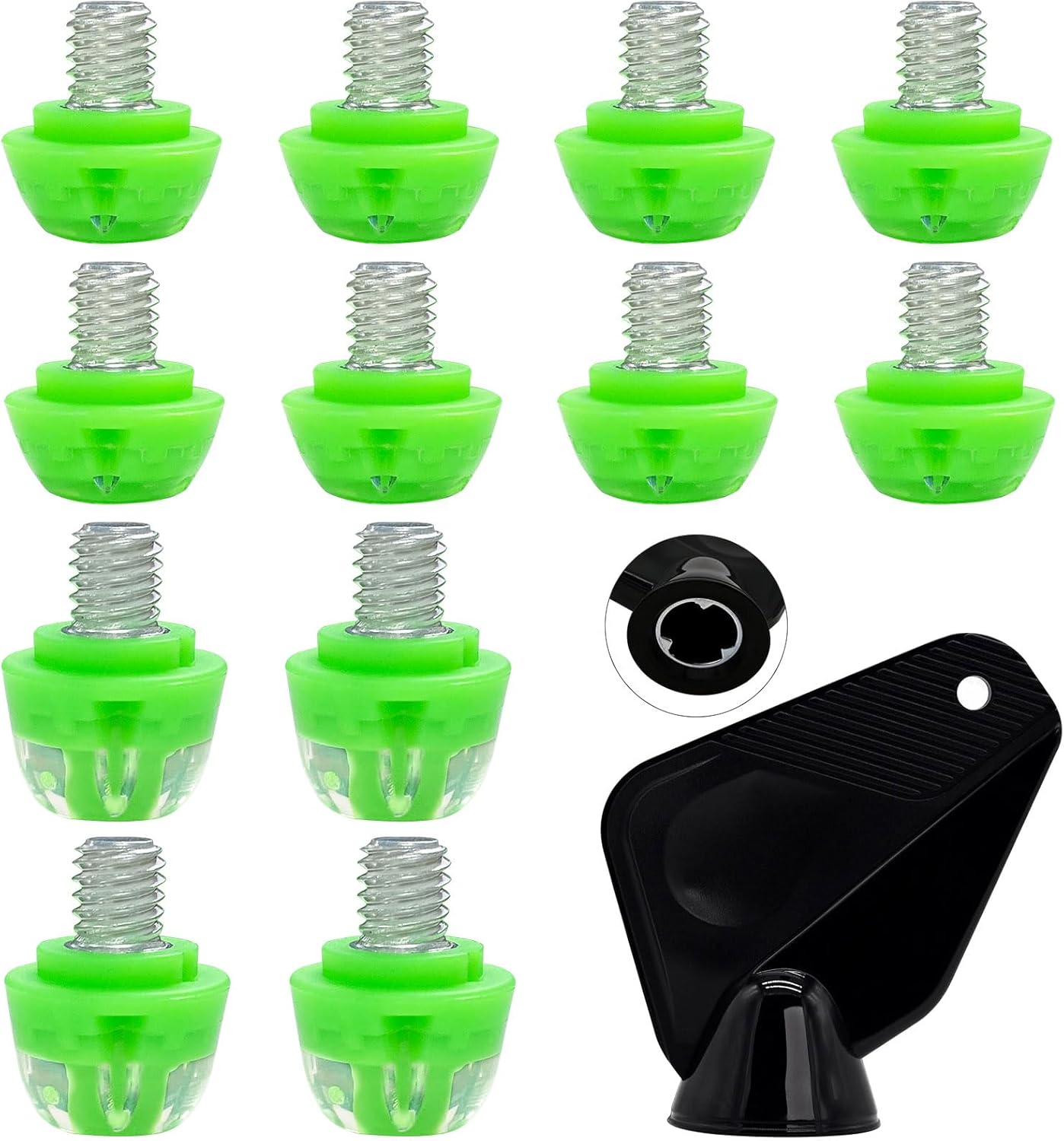 Soccer Cleat Studs, Alternative TPU Soccer Spikes with Wrench, Light-weight & D...