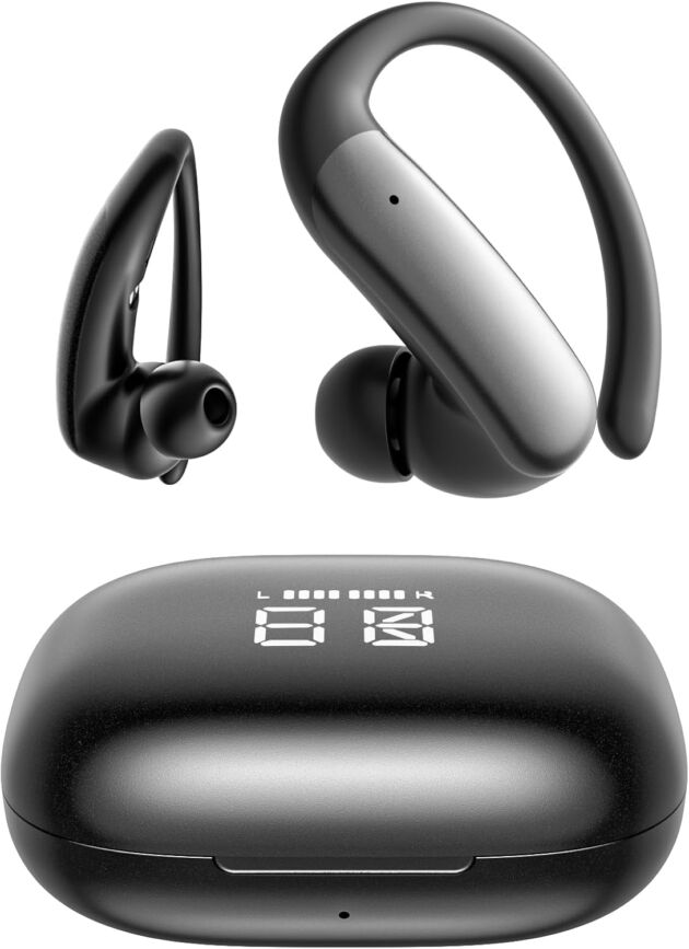 Sport Earbuds with Ear Hook 66hrs Playtime with LED Show Case, Wi-fi Bluet...