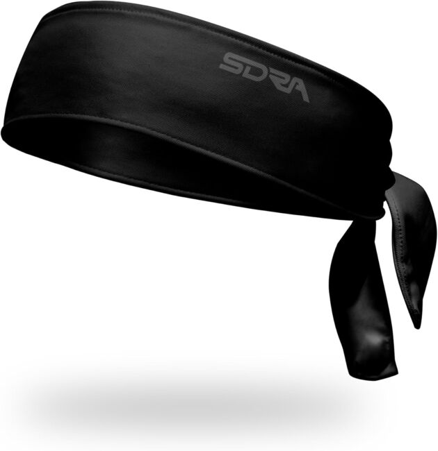 Suddora Tie Headband, Unisex Cloth Sweatband, Moisture Wicking Efficiency Blen...