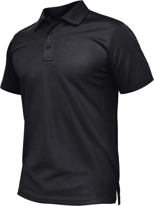 TACVASEN Mens Polo Shirts Quick Sleeve Fast Dry Collared Shirt Efficiency Piqu...
