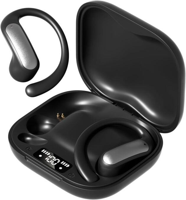 TINGER Open Ear Bluetooth Headphones 5.4 - IPX5 Waterproof Wi-fi Sports activities Earbu...