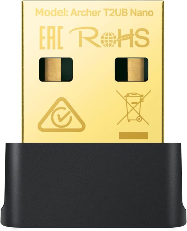 TP-Hyperlink Nano 2-in-1 USB Bluetooth WiFi Adapter AC600(Archer T2UB Nano)- Bluetoot...