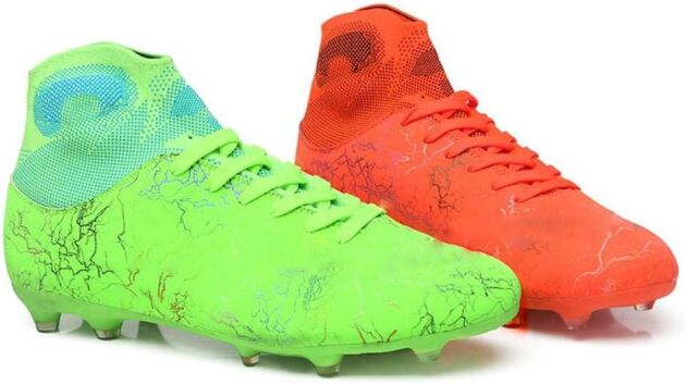 Unisex FG Cleats Coaching Athletic Non-Slip Lengthy Studs Excessive-Prime Soccer Soccer ...