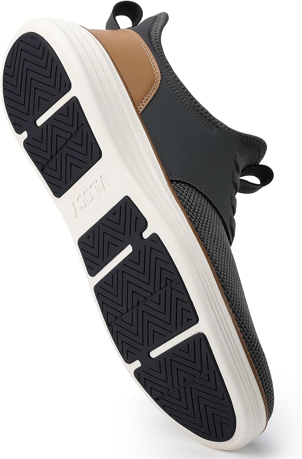 VILOCY Mens Slip On Informal Costume Footwear Fingers Free Style Sneakers Mesh Tennis W... - Image 2