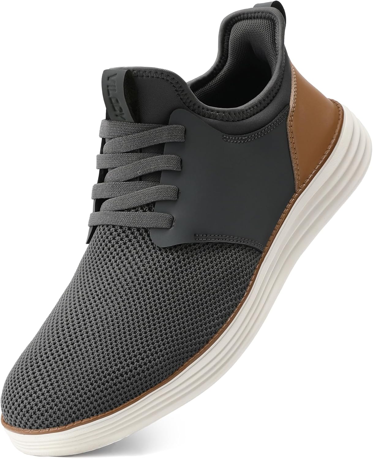 VILOCY Mens Slip On Informal Costume Footwear Fingers Free Style Sneakers Mesh Tennis W...