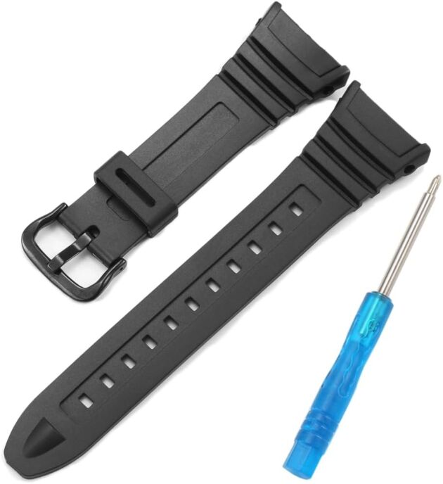 W96H Substitute Watch Band Suitable with Casio Males's W-96H W96H-1BV Sport Str...