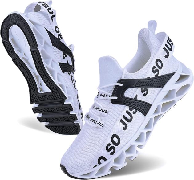 WONESION Mens Breathable Strolling Tennis Operating Footwear Blade Vogue Sneakers