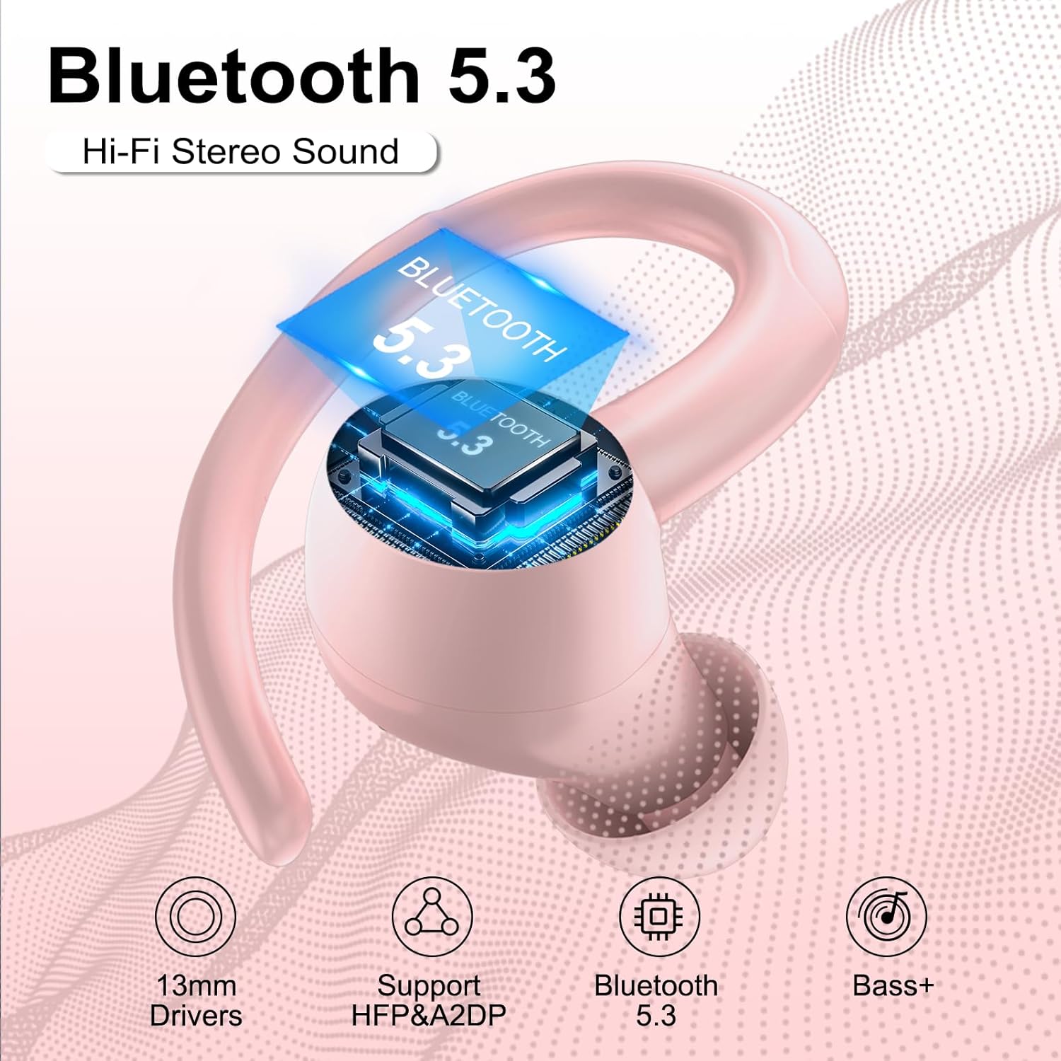 Wi-fi Earbuds Bluetooth 5.3 Headphones Sports activities, 48Hrs Playtime Bluetooth Earbu... - Image 2