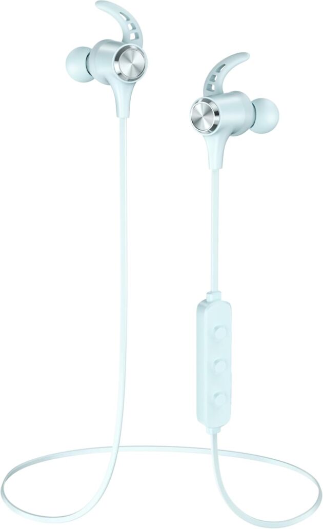 Wi-fi Headphones, Hsoipn Bluetooth 5.2 Stereo aptX Wi-fi Earbuds Bass Blue...