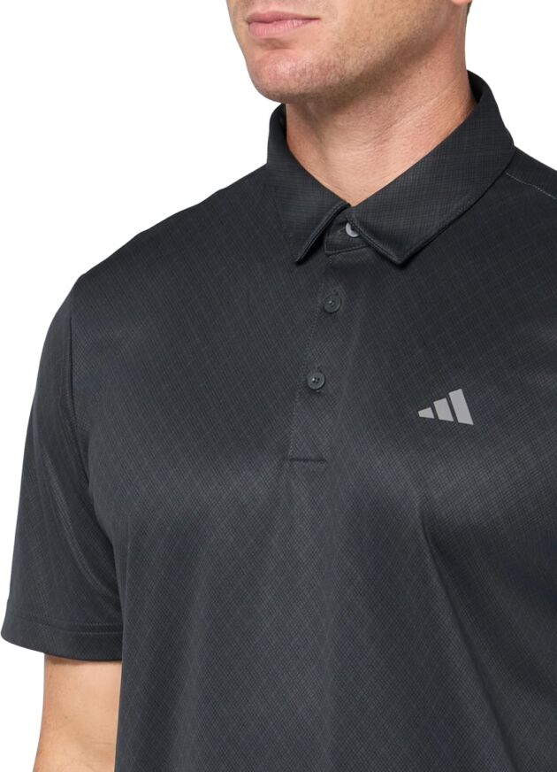 adidas Males's Allover Print Polo Shirt