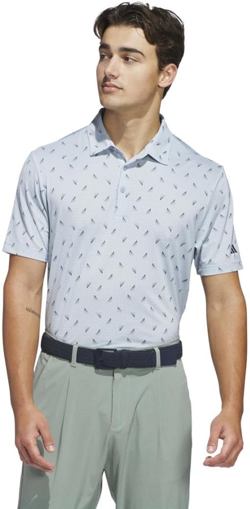 adidas Males's Ultimate365 Printed Mesh Polo Shirt