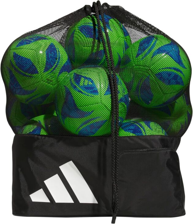 adidas Stadium Mesh Soccer Bag, Laundry Bag, Heavy Obligation Soccer Ball Luggage for Coa...