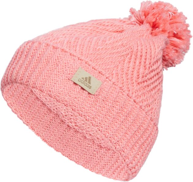 adidas Girls's Pom Pom Beanie – Knit Ballie Hat, Customary Match
