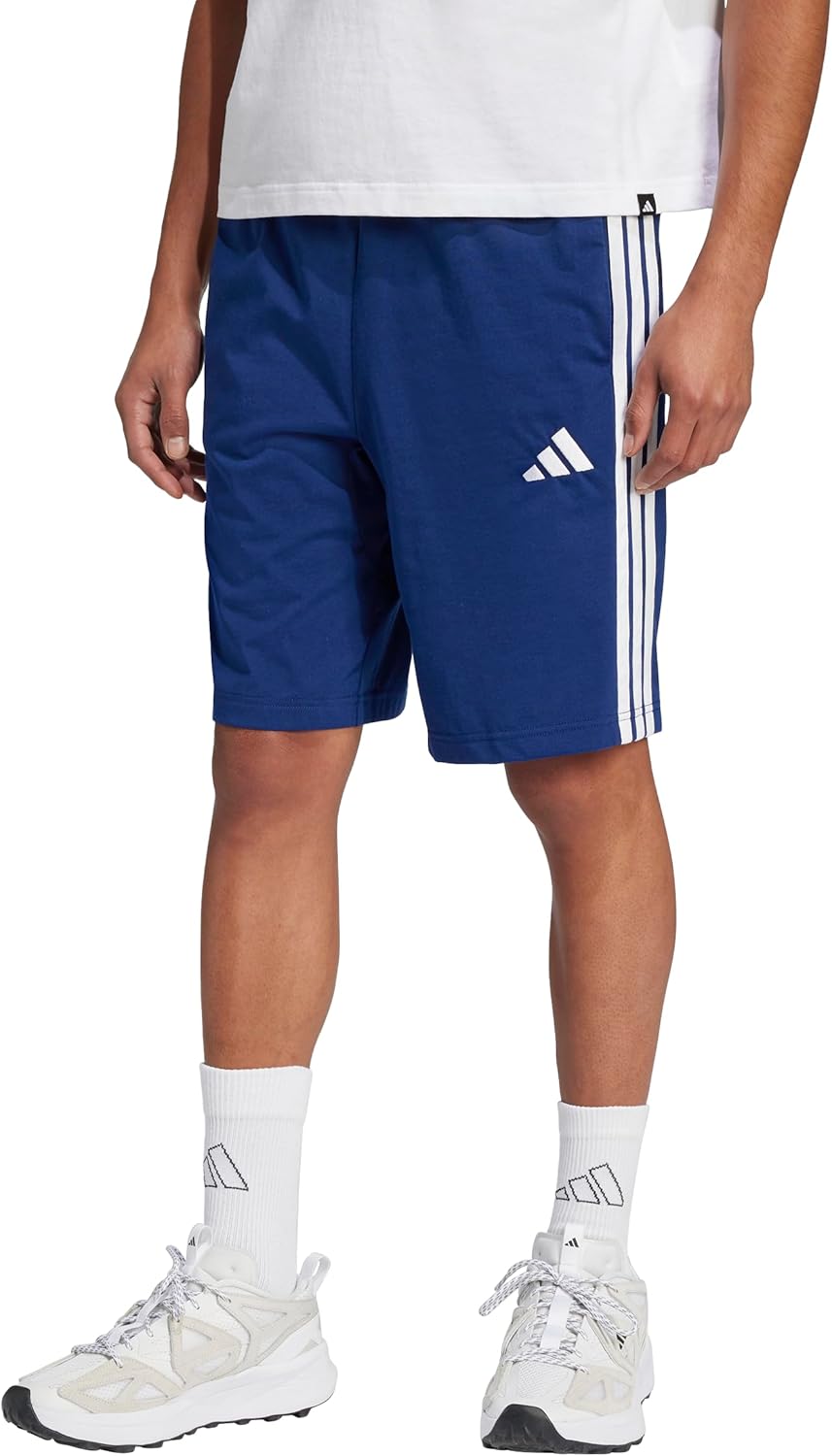 adidas mens Necessities 3-stripes Single Jersey 10-inch Shorts