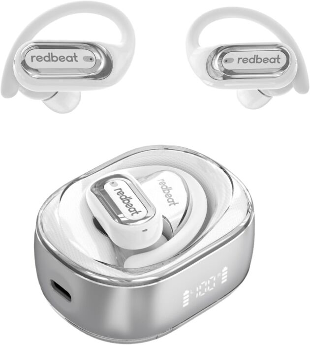 redbeat Ball Open Ear Headphones Wi-fi Bluetooth Earbuds, OWS Earphones Earbu...